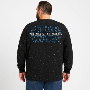Disney Star Wars The Rise Of Skywalker Black Galaxy Print Spirit Jersey Size XL